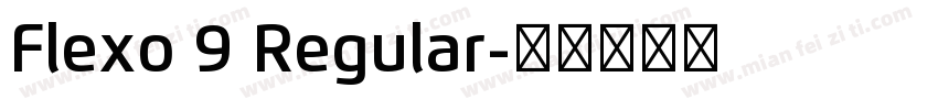 Flexo 9 Regular字体转换